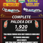 Pokemon Home Scarlet & Violet Complete Paldea/Teal Mask Dex/Indigo Disk
