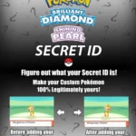 Pokemon Brilliant Diamond Shining Pearl Secret ID