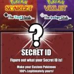 Pokemon Scarlet and Violet Teal Mask/Indigo Disk - Secret ID