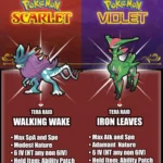 Pokemon Scarlet and Violet - Iron Leaves & Walking Wake