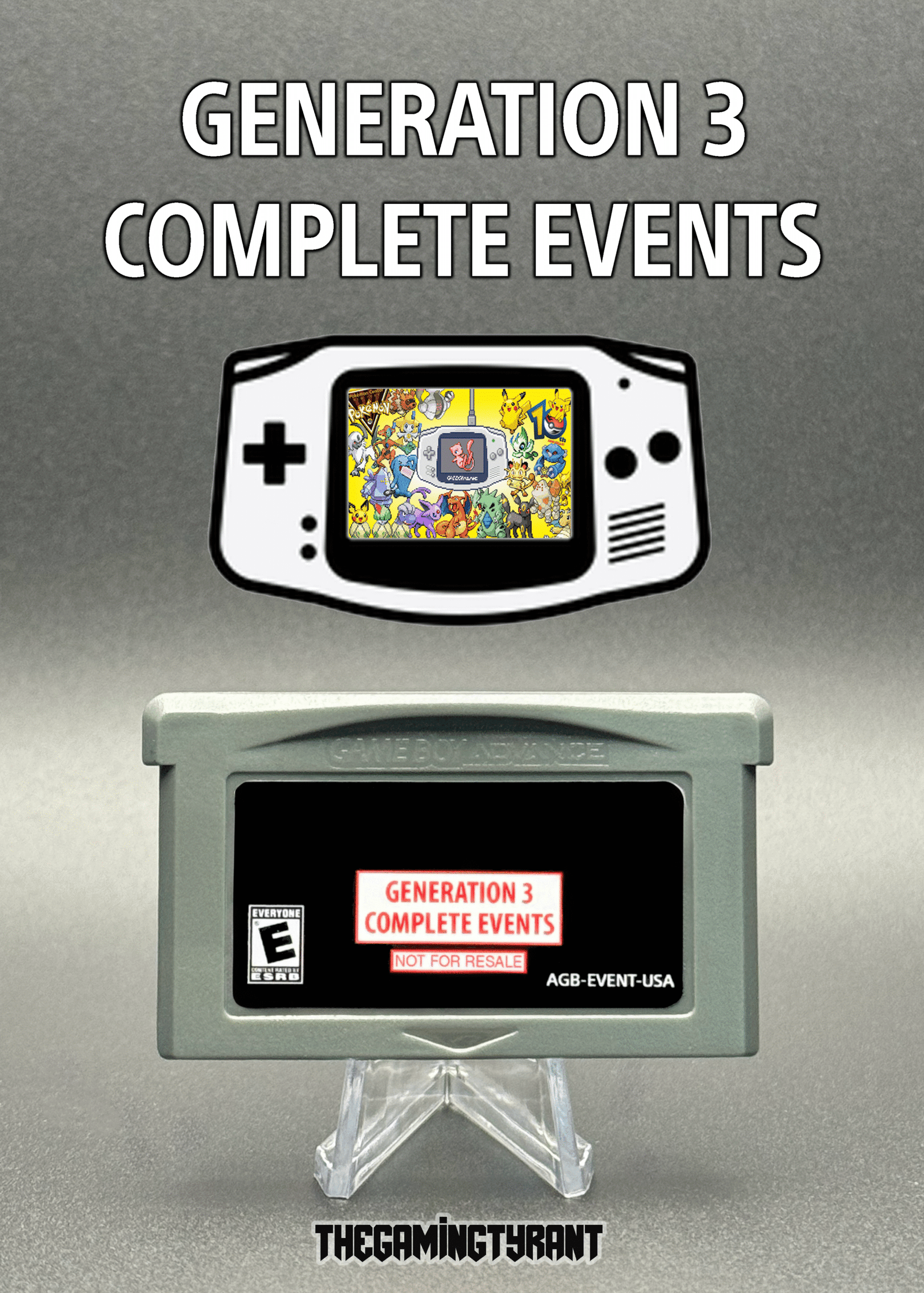 Pokemon Gen 3 Complete Event Distribution Cartridge (Ruby / Sapphire / Emerald / FireRed / LeafGreen)