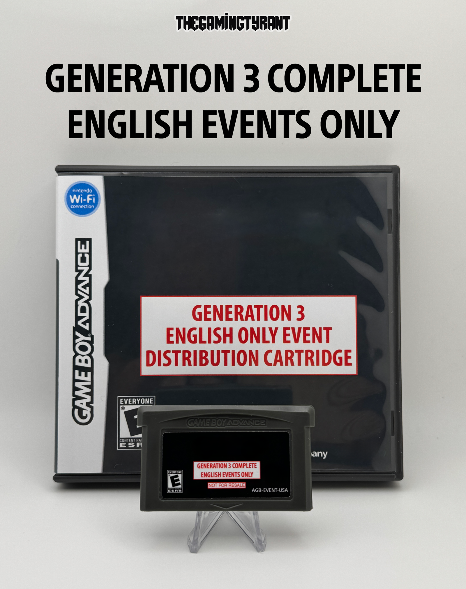 Pokemon Gen 3 English Only Event Distribution Cartridge Ruby / Sapphire / Emerald / FireRed / LeafGreen