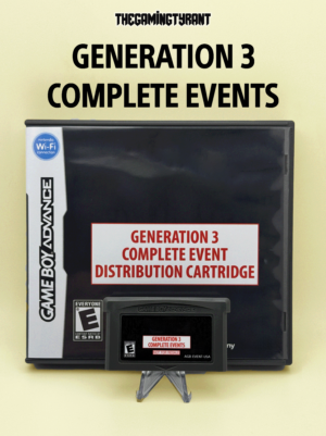 Pokemon Gen 3 Complete Event Distribution Cartridge (Ruby / Sapphire / Emerald / FireRed / LeafGreen)