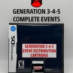 Pokemon Gen 3-4-5 Distribution Cartridge 1,790 Events