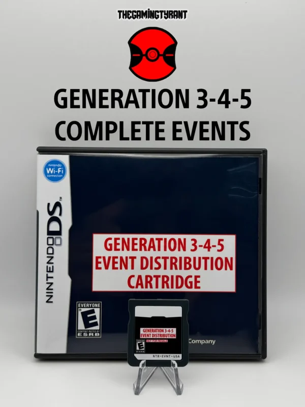Pokemon Gen 3-4-5 Distribution Cartridge 1,790 Events