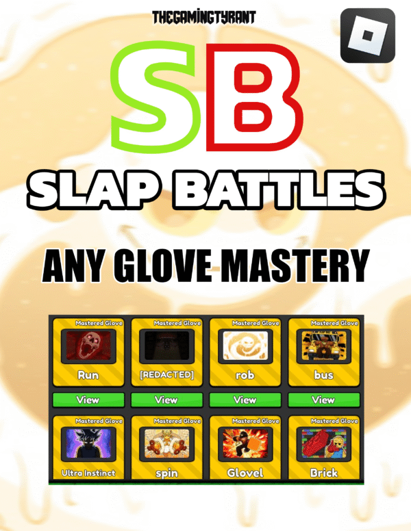 Roblox Slap Battles - Any Glove Mastery